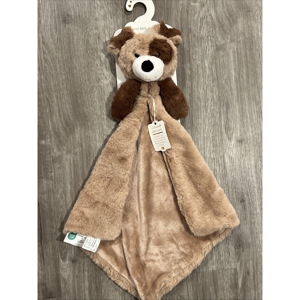 Sweet Little Lovey PUPPY DOG SL Home Fashions Brown Tan Baby Blanket Soft Plush